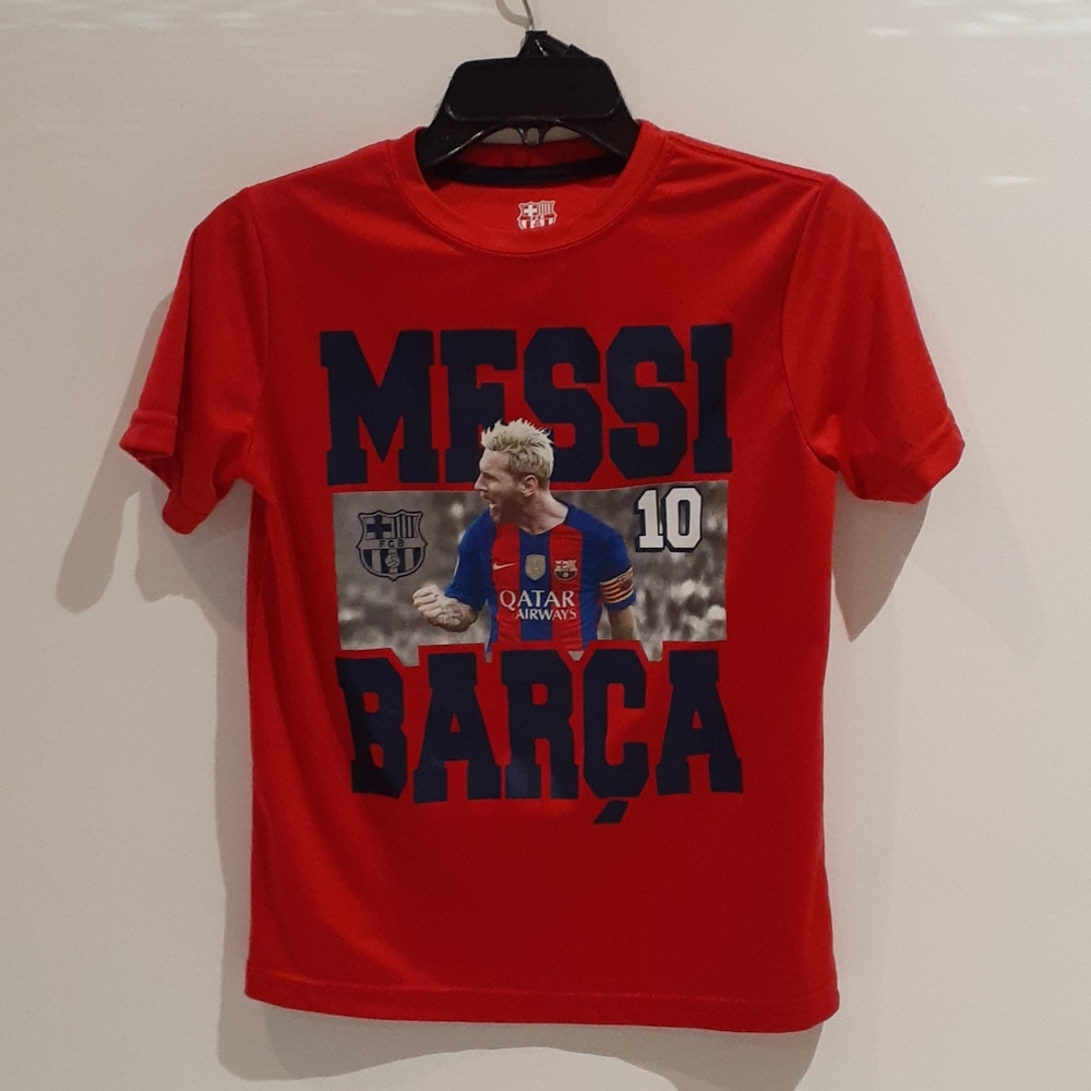 Boys Messi Barca  Red  T-shirt  size M